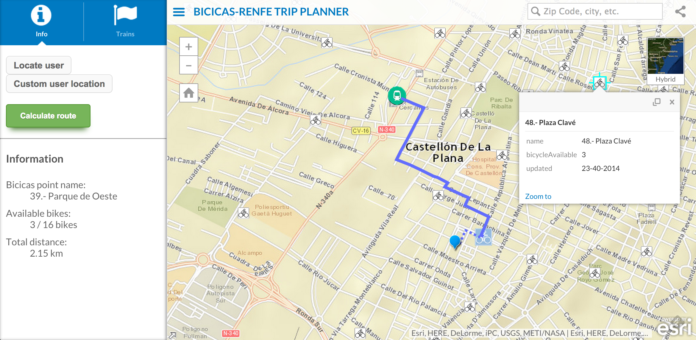 BiciCas-Renfe Trip Planner